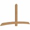 Ekena Millwork Bellingham Timber Gable Bracket, Western Red Cedar, 108"W x 54"H x 3 1/2"D x 5 1/2"F, 12/12 Pitch GBW108X54X0406BEL00SWR - alternate 2
